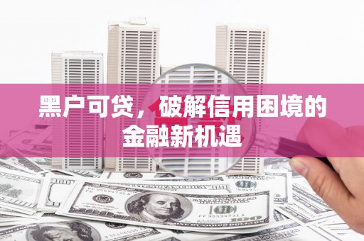 柳城黑户可贷，破解信用困境的金融新机遇