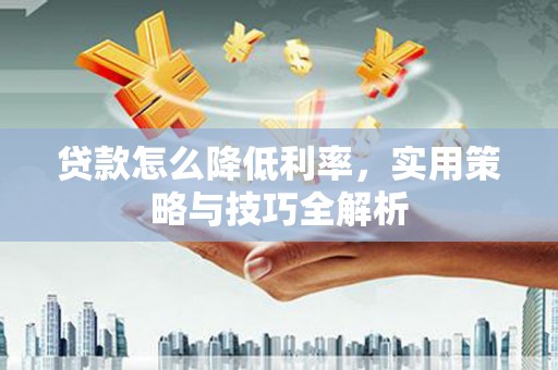 柳城贷款怎么降低利率，实用策略与技巧全解析