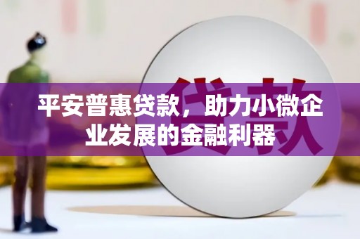 柳城平安普惠贷款，助力小微企业发展的金融利器
