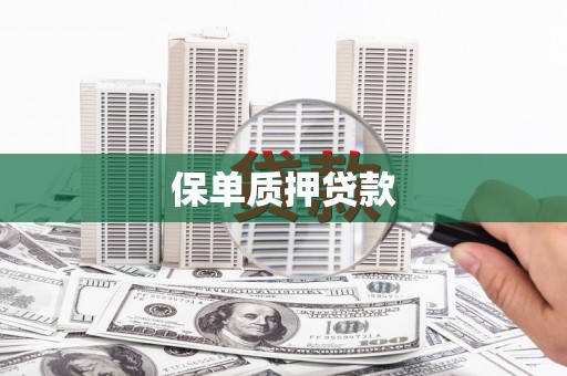 柳城保单质押贷款