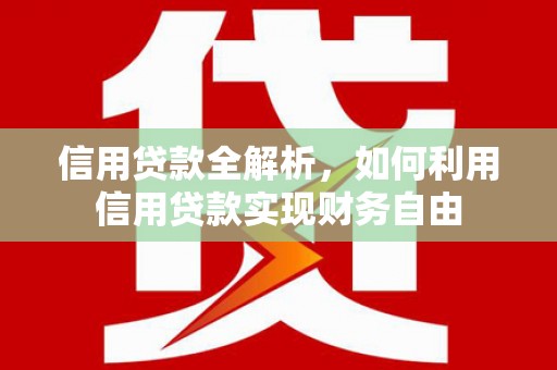 柳城信用贷款全解析，如何利用信用贷款实现财务自由